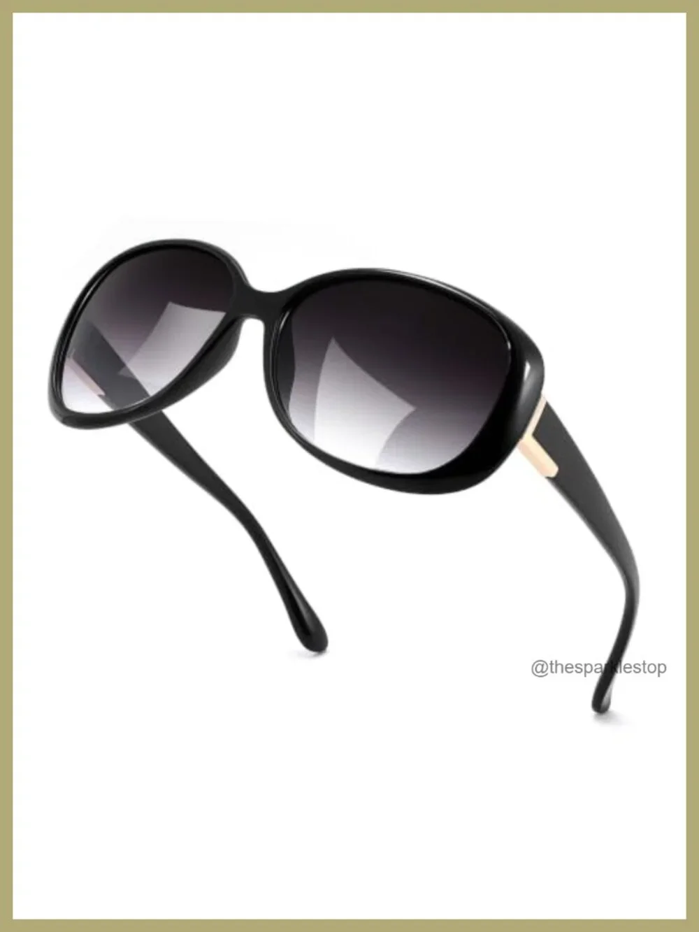 Vintage Oversized Square Sunglasses UV400 Protection Lightweight Retro